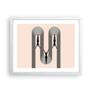 Poszter fekete keretben - Fejjel lefelé - 50x40 cm