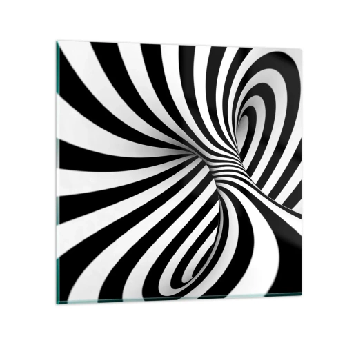 Üveg kép - Összetétel: táncoló tér - 70x70 cm