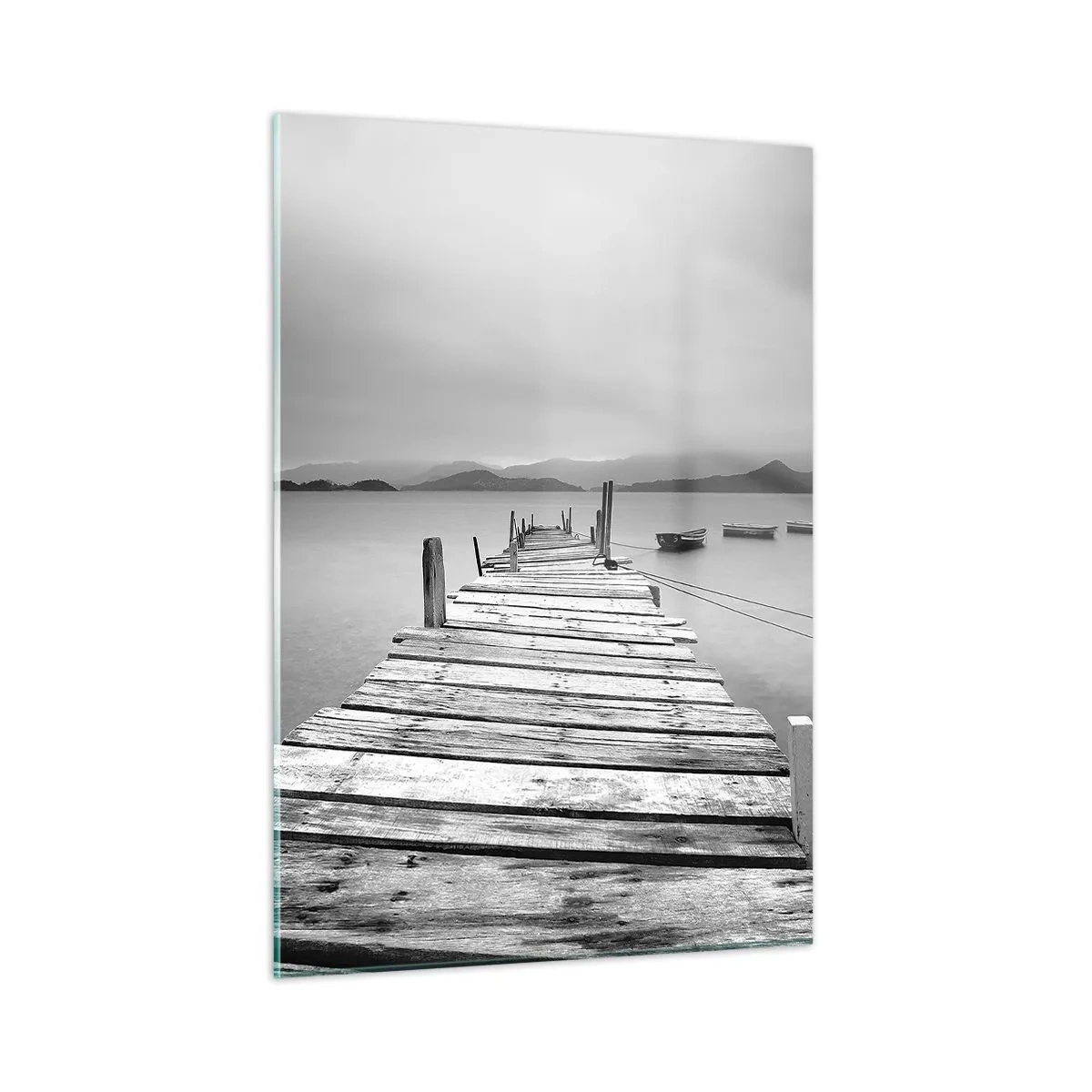 Üveg kép - Hegyeken és tengereken túl - 50x70 cm