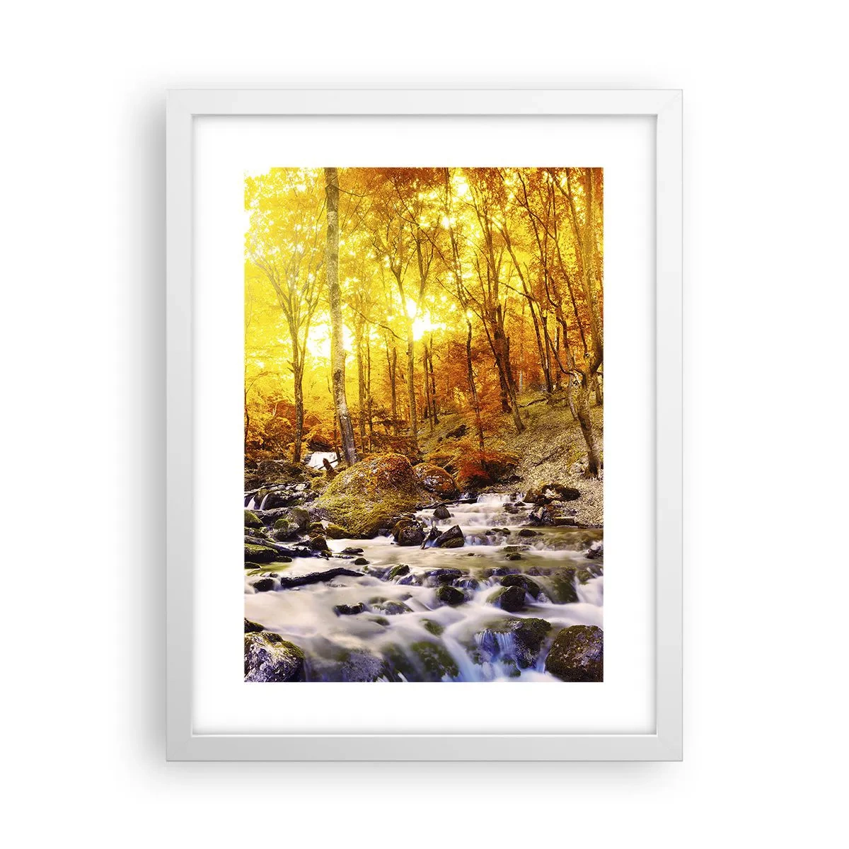 Poszter fekete keretben - Kövek aranyba és platinába - 30x40 cm