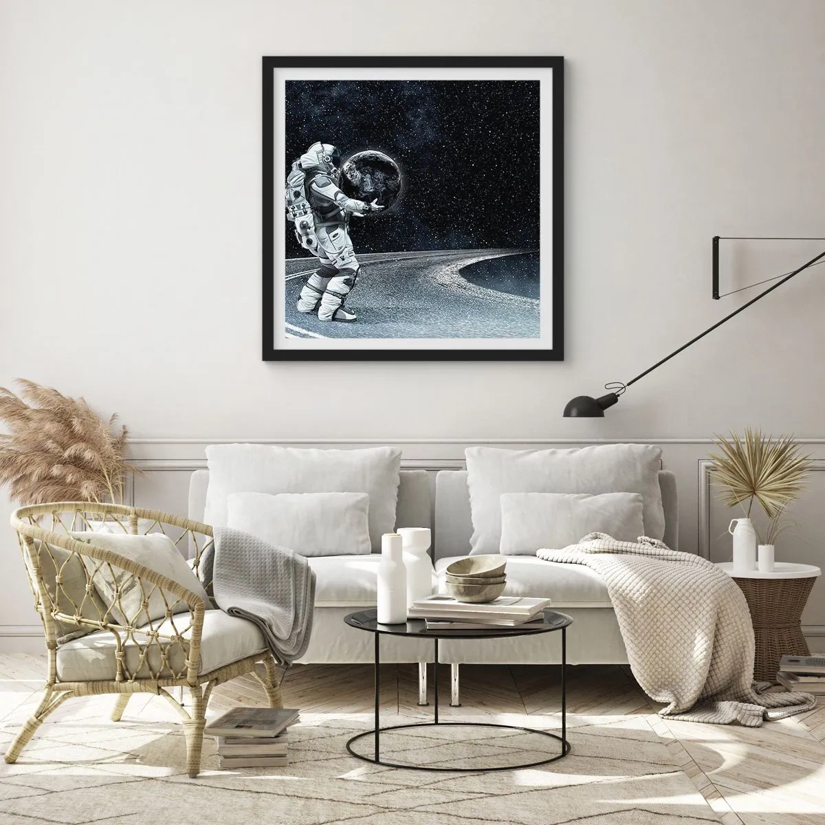 Poszter fehér keretben - A Tejúton - 40x40 cm
