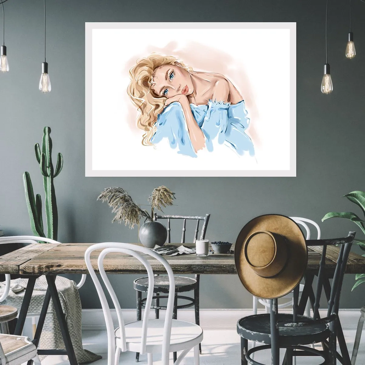 Poszter - Álmodozó a kékben - 91x61 cm