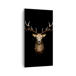 Vászonkép - Kubista szarvas - 65x120 cm