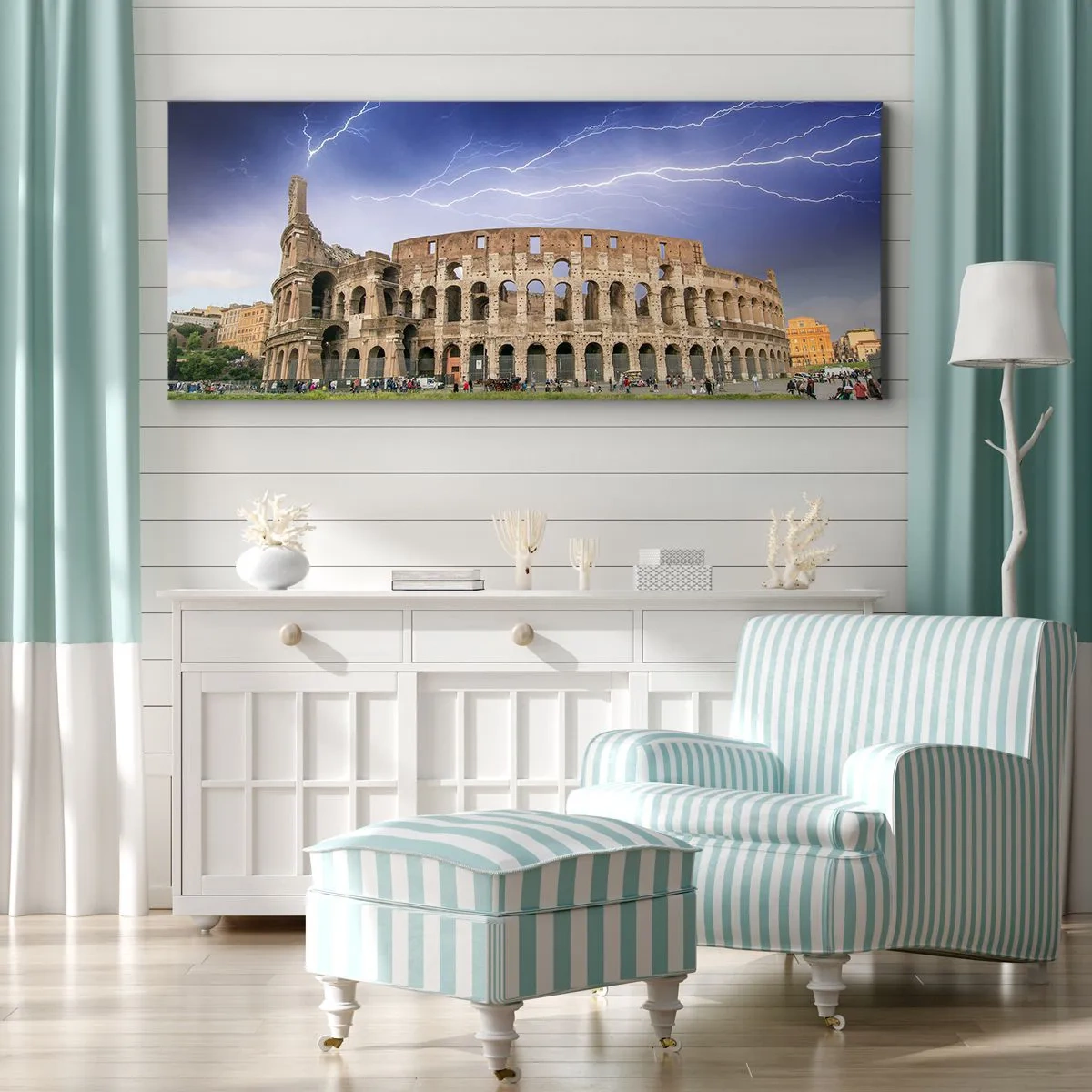 Vászonkép - Harc helyszíne - 100x40 cm