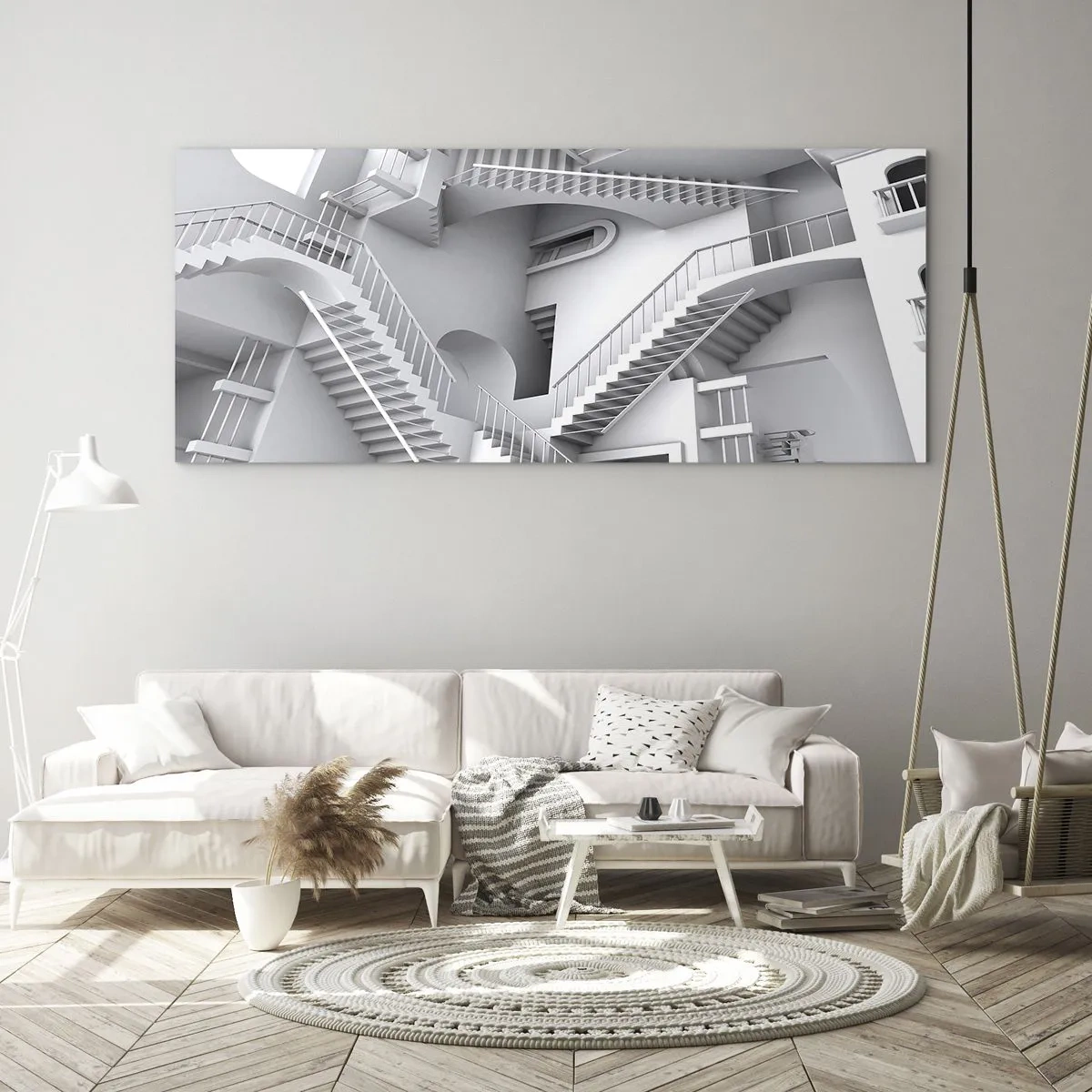 Üveg kép - A tér paradoxonjai - 100x40 cm