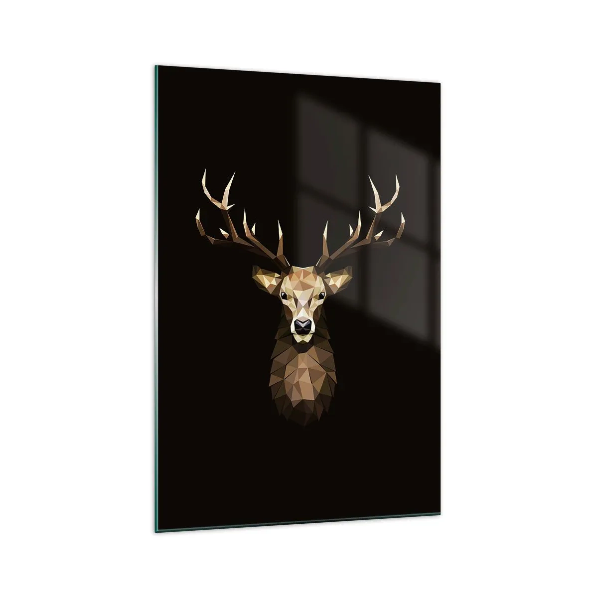Üveg kép - Kubista szarvas - 70x100 cm