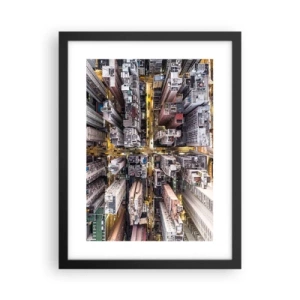Poszter fehér keretben - Üdvözlet Hongkongból - 30x40 cm