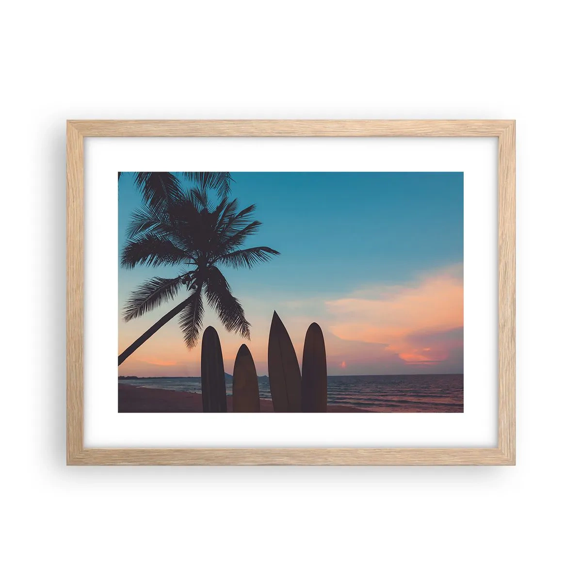 Poszter világos tölgy keretben - Holnap is móká lesz - 40x30 cm