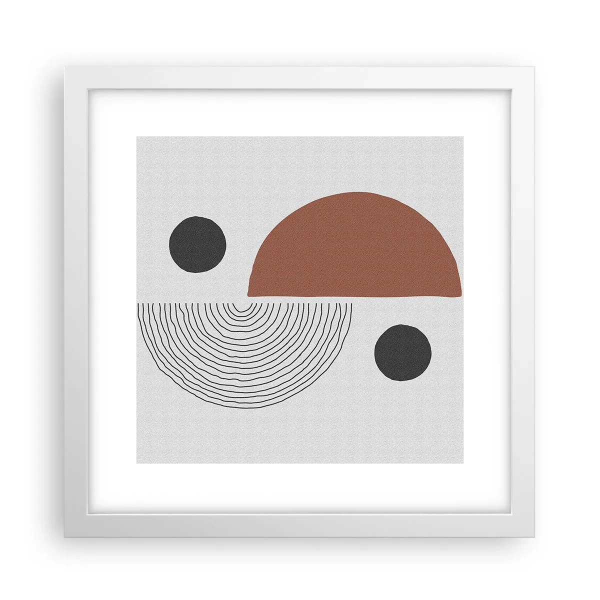 Poszter fekete keretben - A kerék tökéletessége - 30x30 cm
