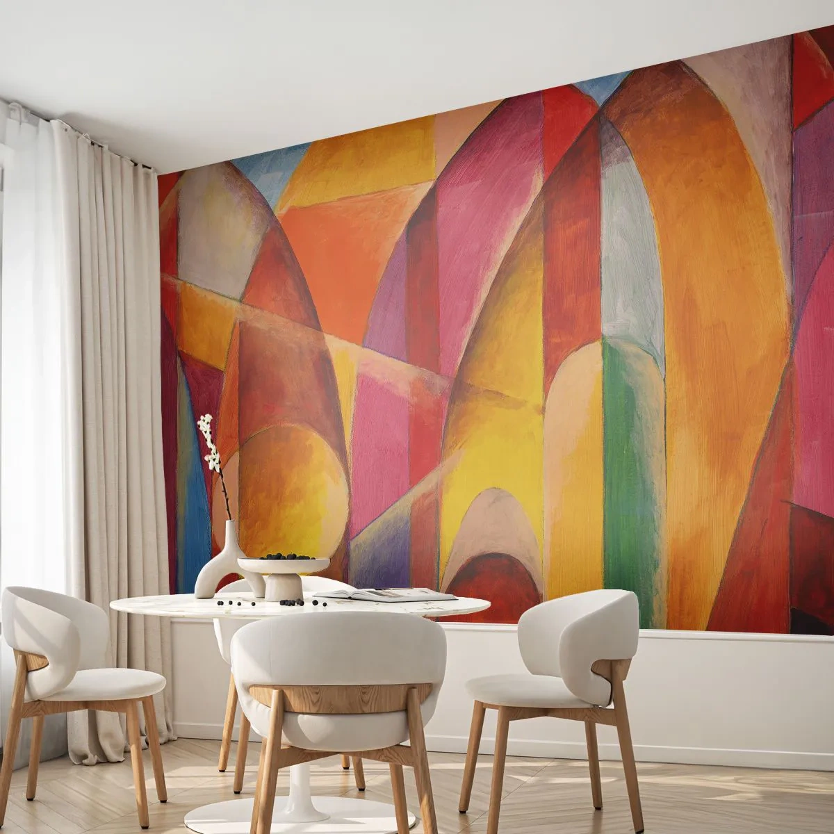 Fotótapéta Premium Sand - A nap katedrálisa - Absztrakció, Darab, Modern művészet - 100x70 cm