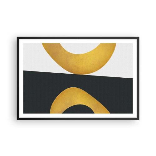 Poszter fehér keretben - Először is: arany - 91x61 cm