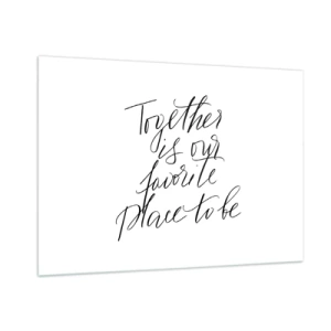 Üveg kép - Te is érzed? - 100x70 cm