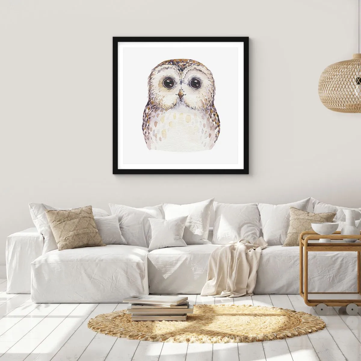 Poszter fehér keretben - Nézz a szemembe - 60x60 cm