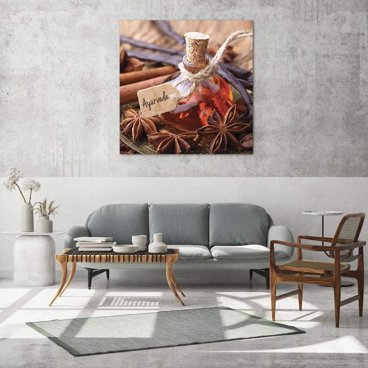 Üveg kép - A test és a lélek egysége felé - 70x70 cm