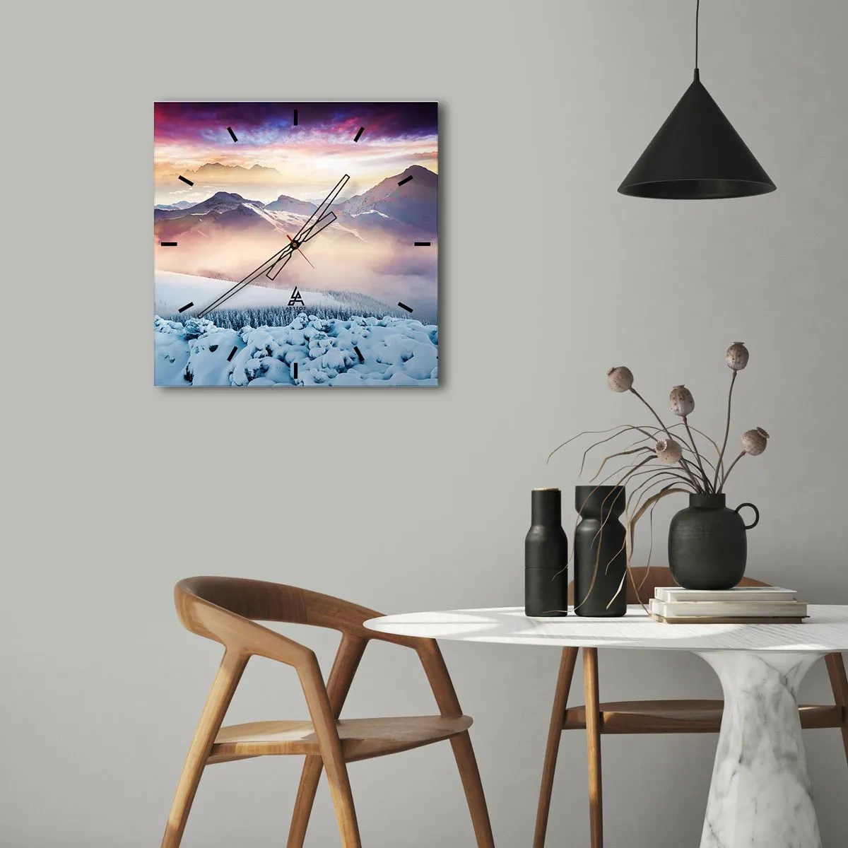 Falióra, Óra - A természet ereje és tisztasága - 40x40 cm