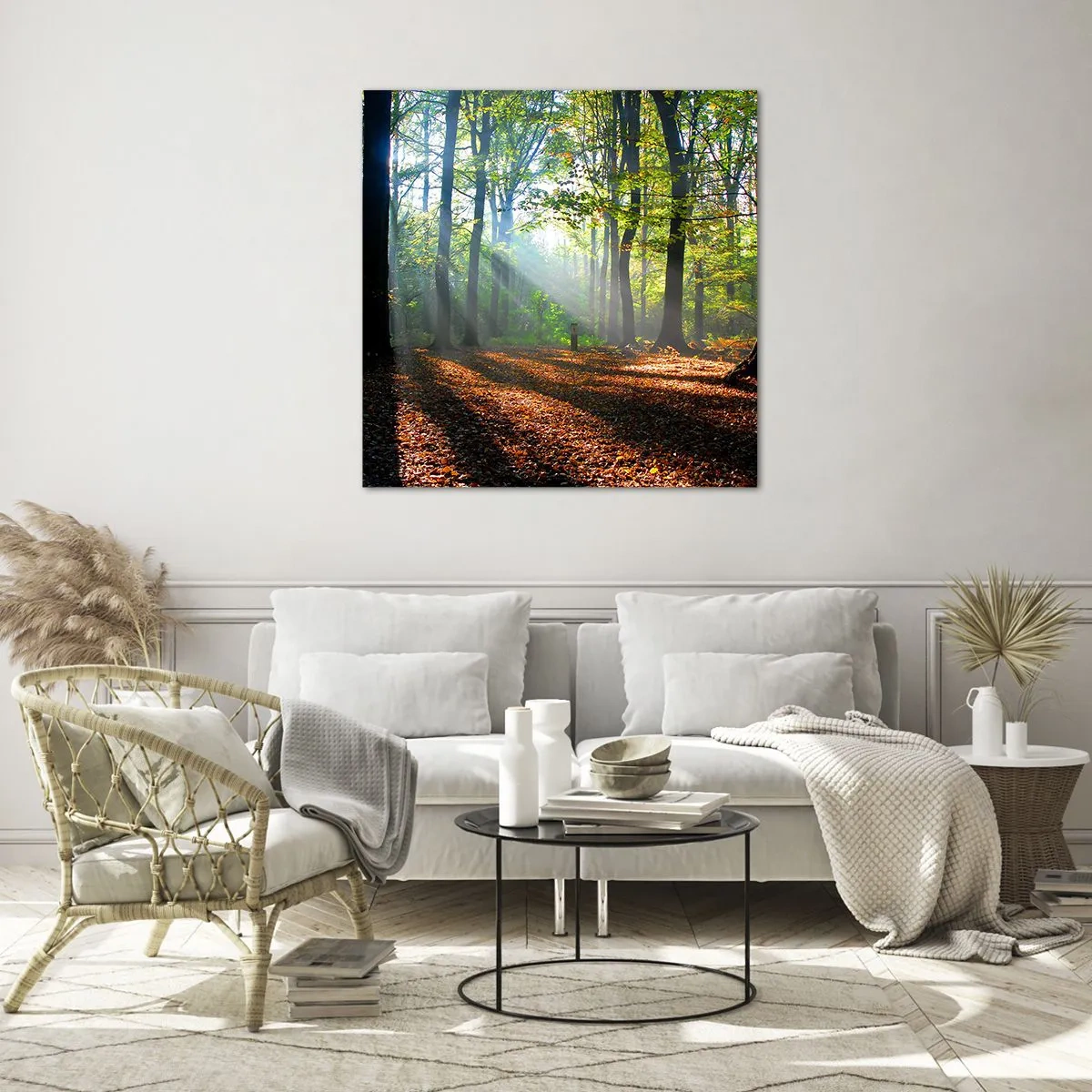 Üveg kép - Ragyogások és árnyékok - 40x40 cm