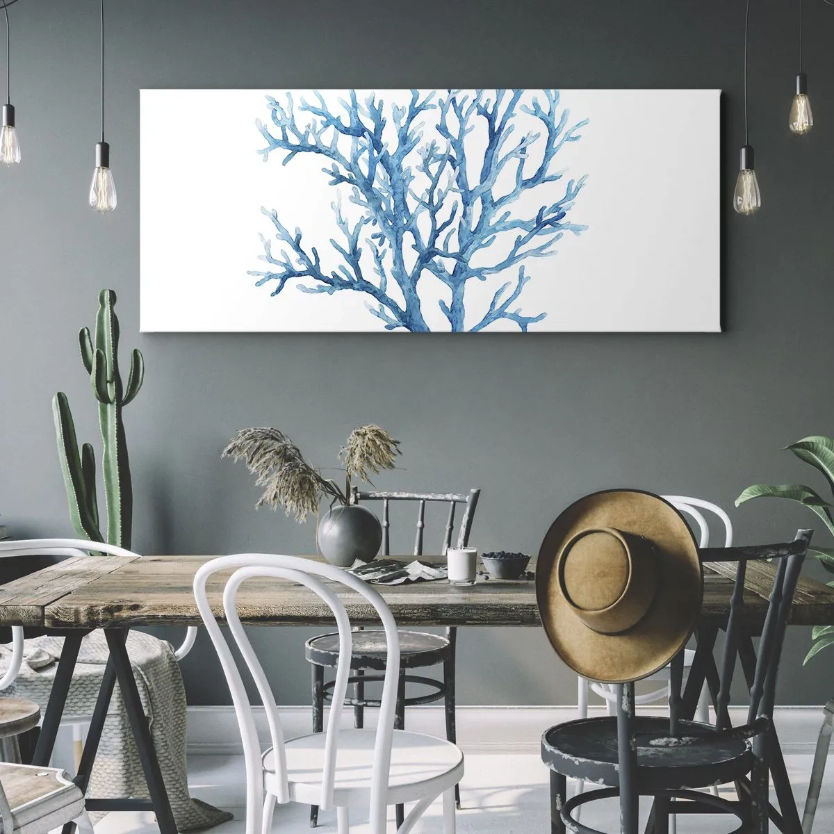 Vászonkép - Tengeri filigrán - 100x40 cm