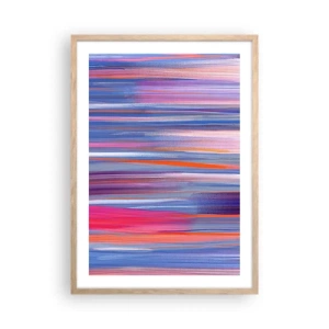 Poszter világos tölgy keretben - Felemelkedés - 50x70 cm