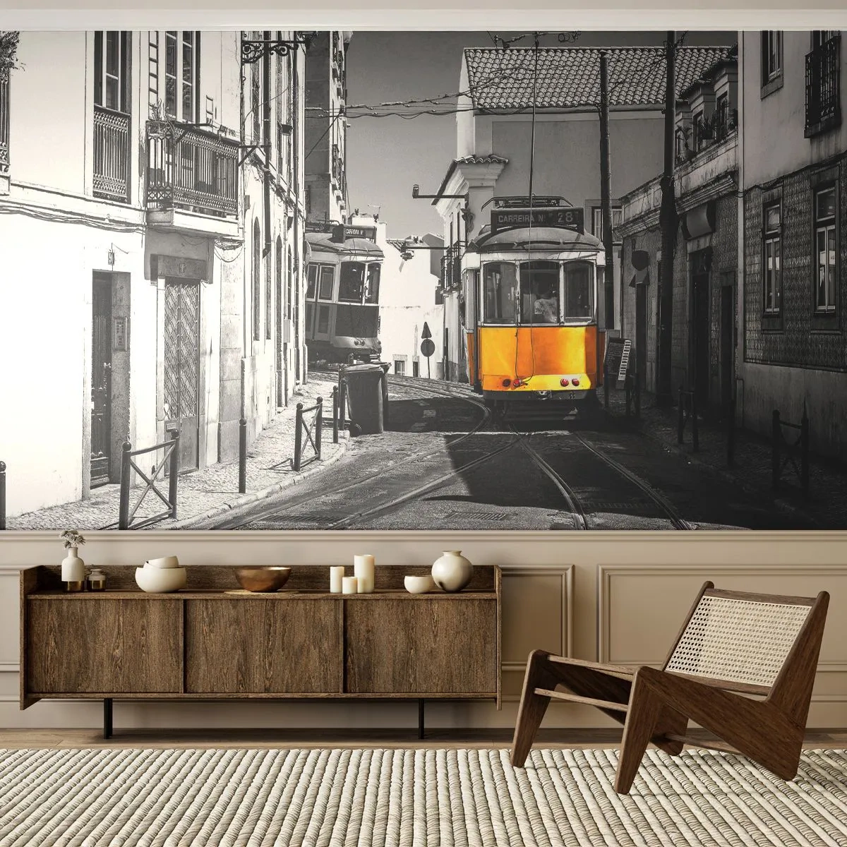 Fotótapéta Premium Canvas - Lisszabon szelleme - Város, Lisszabon, Építészet - 200x140 cm