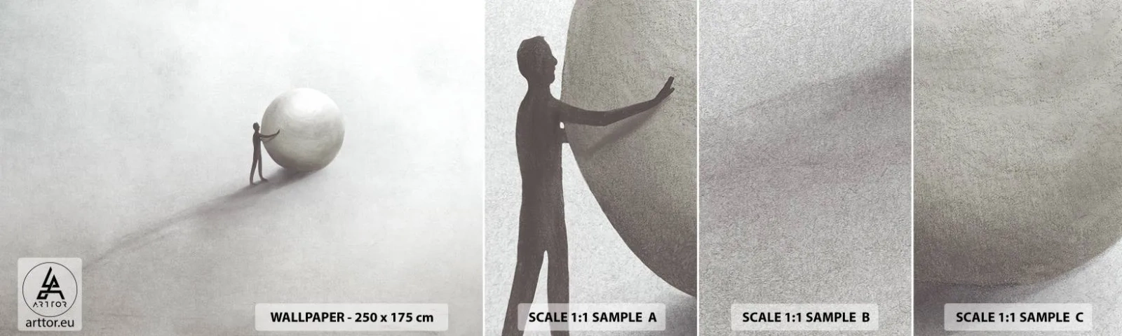 Fotótapéta Minta Standard Eco - Az élet játéka - Absztrakció, Darab, Férfi - 100x30 cm