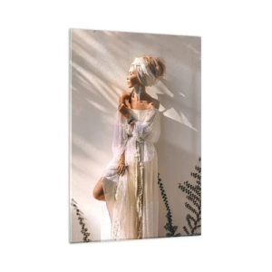 Üveg kép - A nap és a lány - 80x120 cm