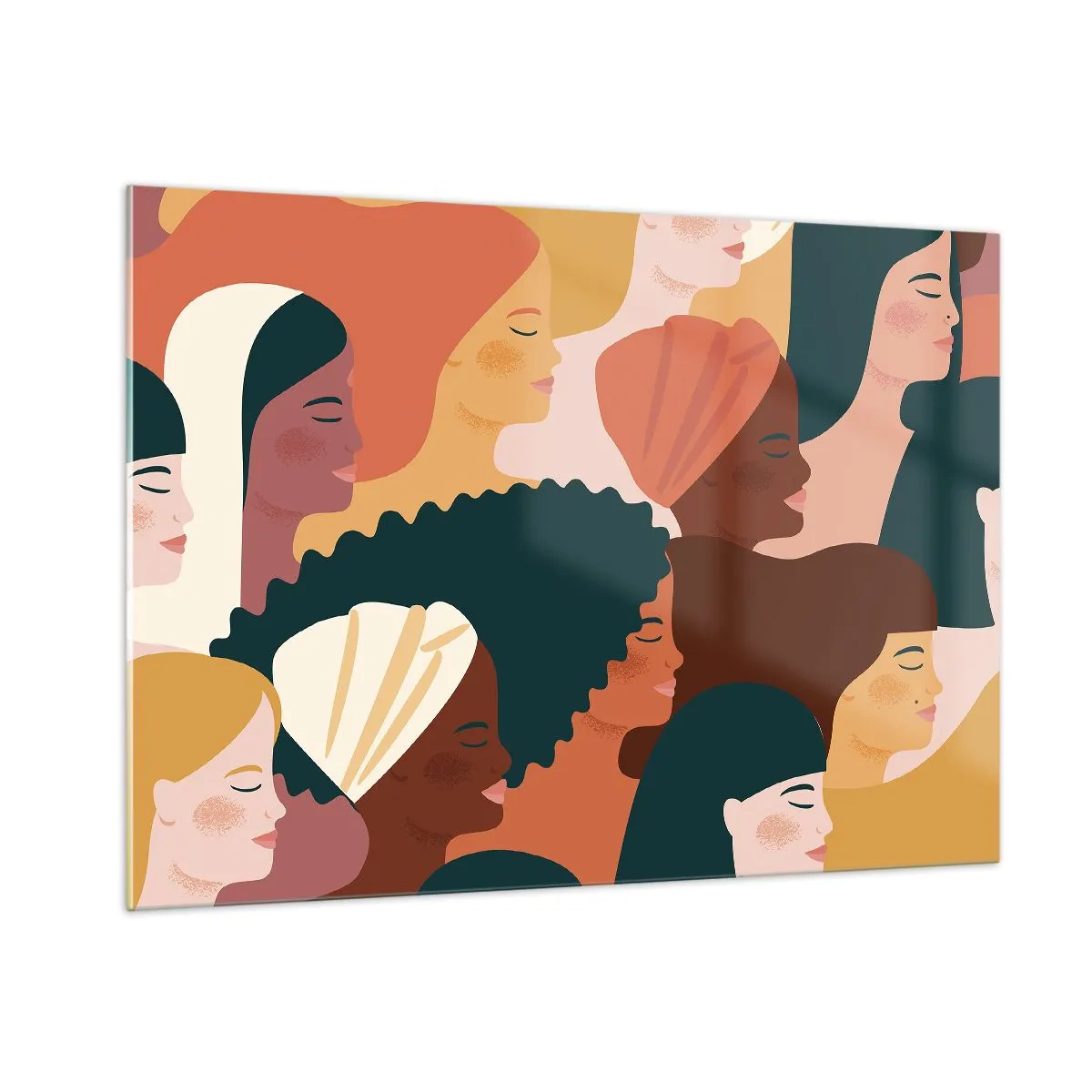 Üveg kép - Csak a nőiesség - 100x70 cm