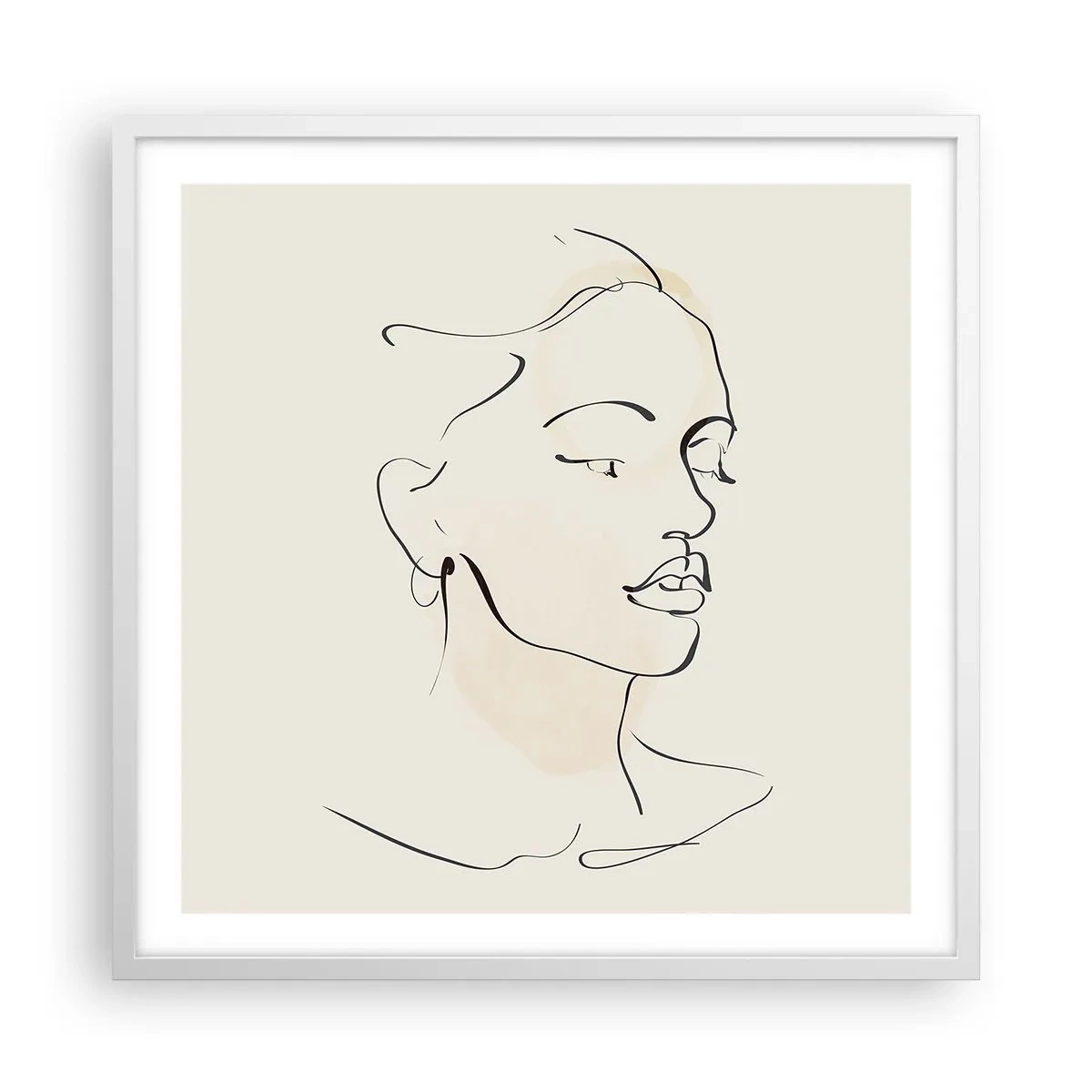 Poszter fekete keretben - Bizonyos vonallal - 60x60 cm