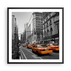 Poszter fehér keretben - Nagyvárosi napok - 60x60 cm