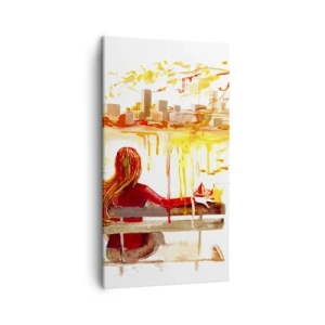 Vászonkép - Egy pillanatnyi elmélkedés - 45x80 cm