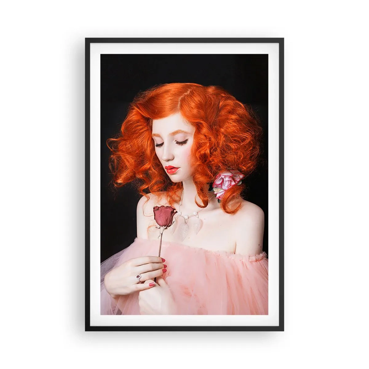 Poszter fehér keretben - Barokk stílusban - 61x91 cm