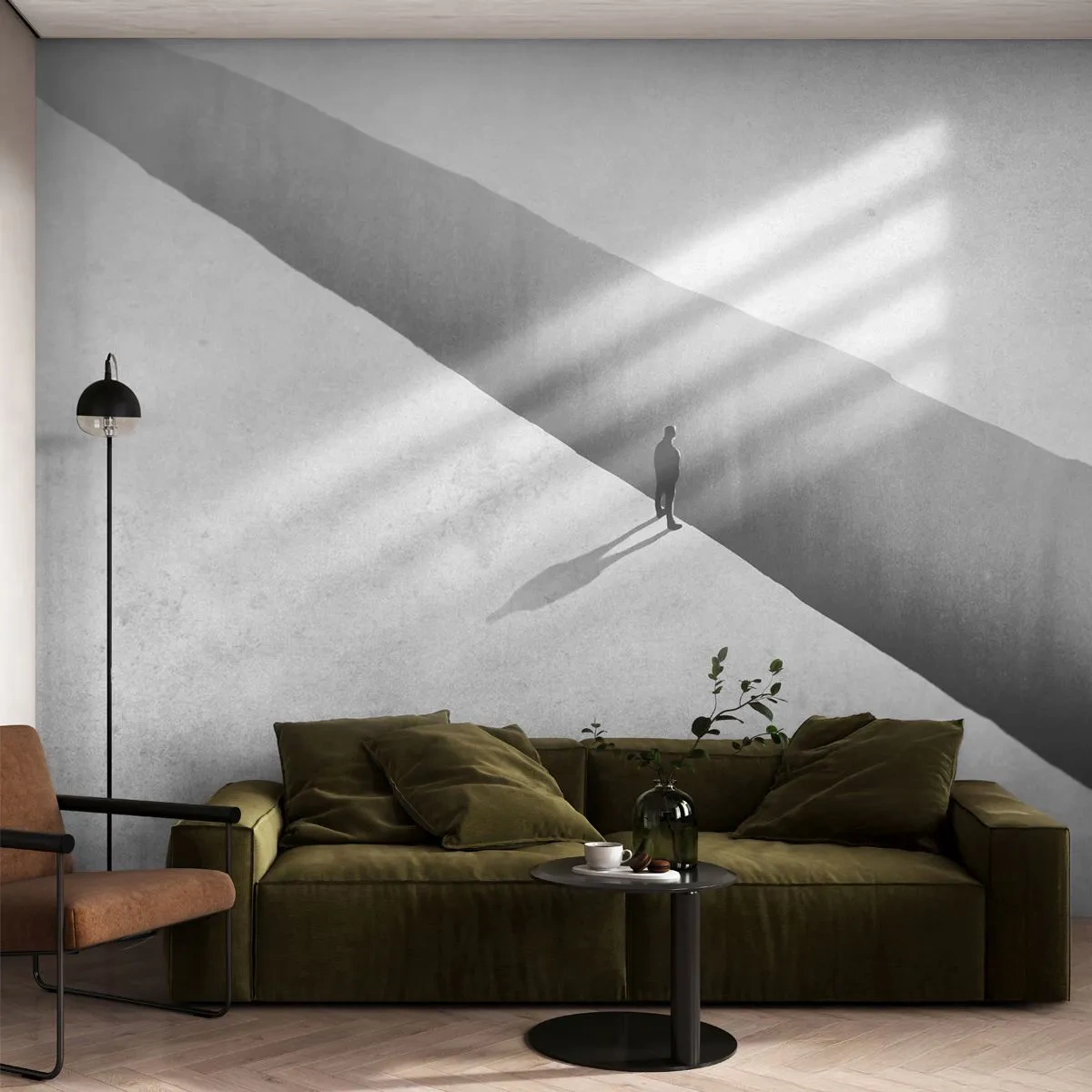 Fotótapéta Standard Eco - Fényes célpont - Szakadék, Minimalizmus, Férfi - 200x140 cm