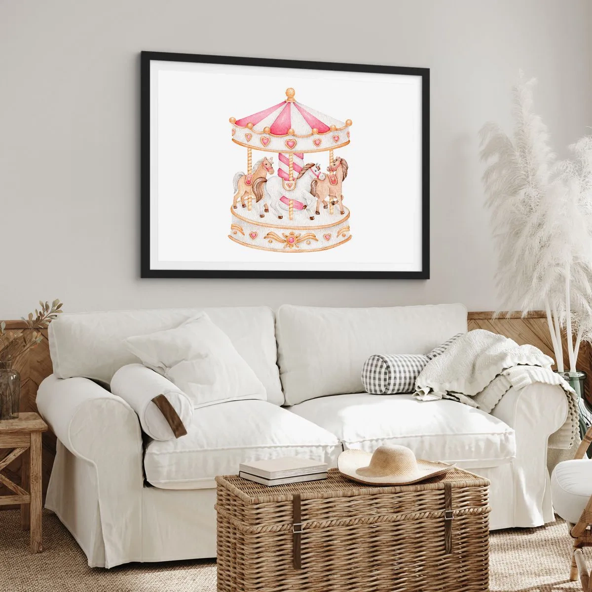 Poszter fehér keretben - A gyermekkor édes világa - 70x50 cm