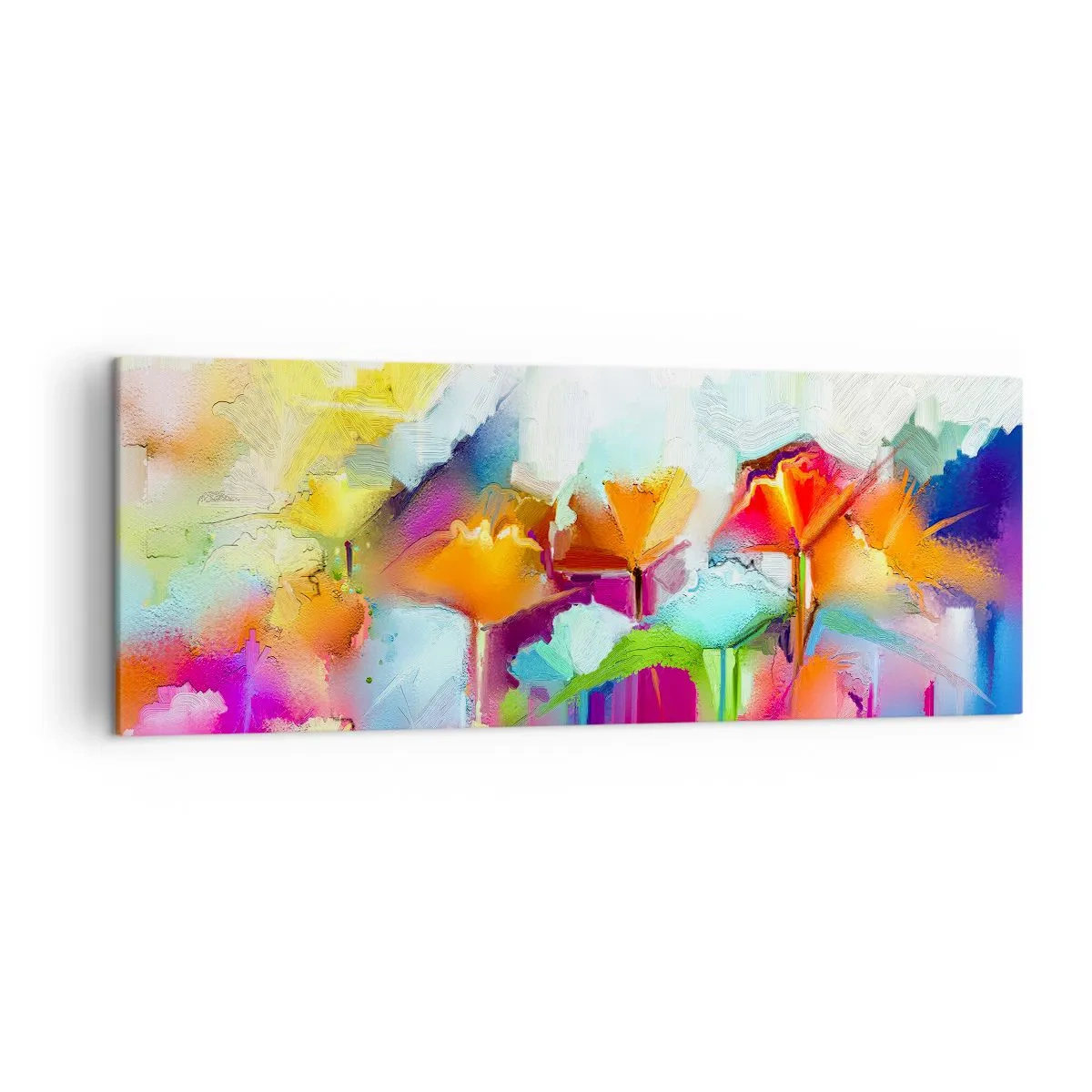Vászonkép - Kivirágzott a szivárvány - 140x50 cm