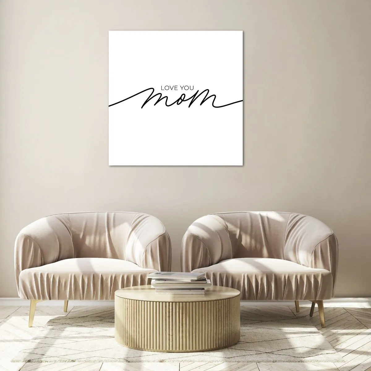 Üveg kép - Nagy megrázás - 50x50 cm