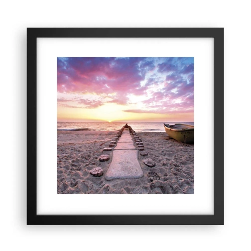 Poszter fehér keretben - Egy pillanatnyi mély élmény - 30x30 cm