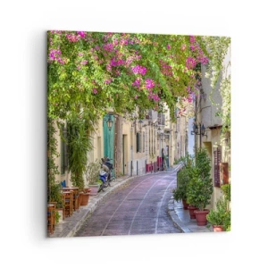 Vászonkép - Virágzó sikátor - 50x50 cm