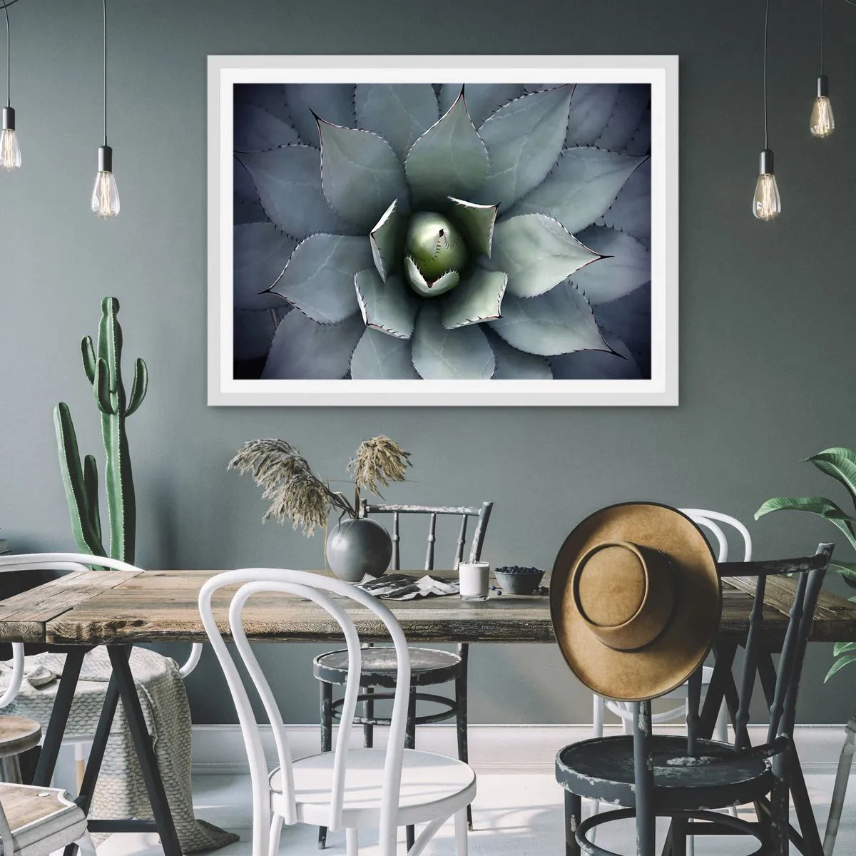 Poszter fekete keretben - Wabi és figyelmeztetés - 40x30 cm