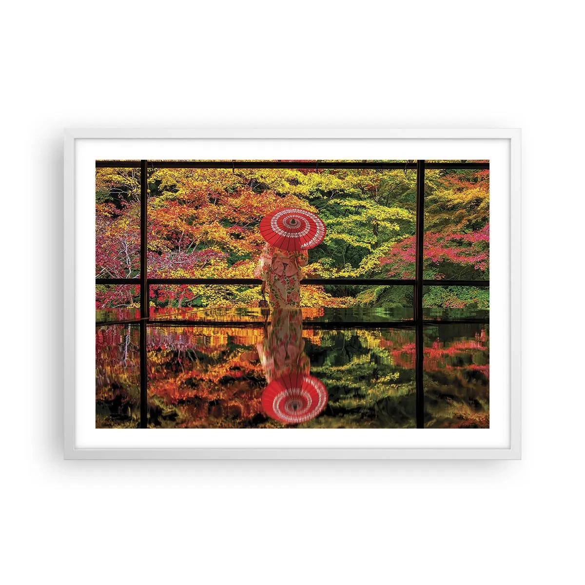 Poszter fekete keretben - A természet templomában - 70x50 cm