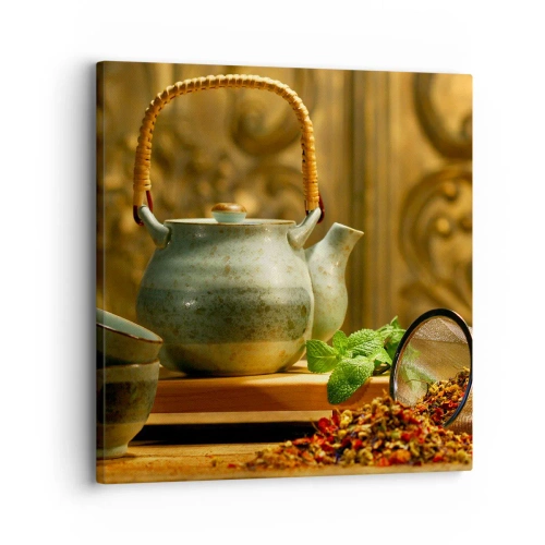 Vászonkép - Szerződés a tea ivásról - 30x30 cm