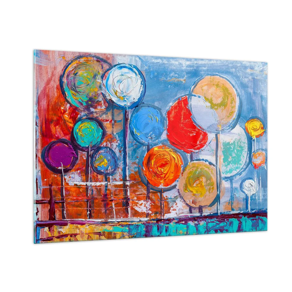 Üveg kép - Csodák a boton - 100x70 cm