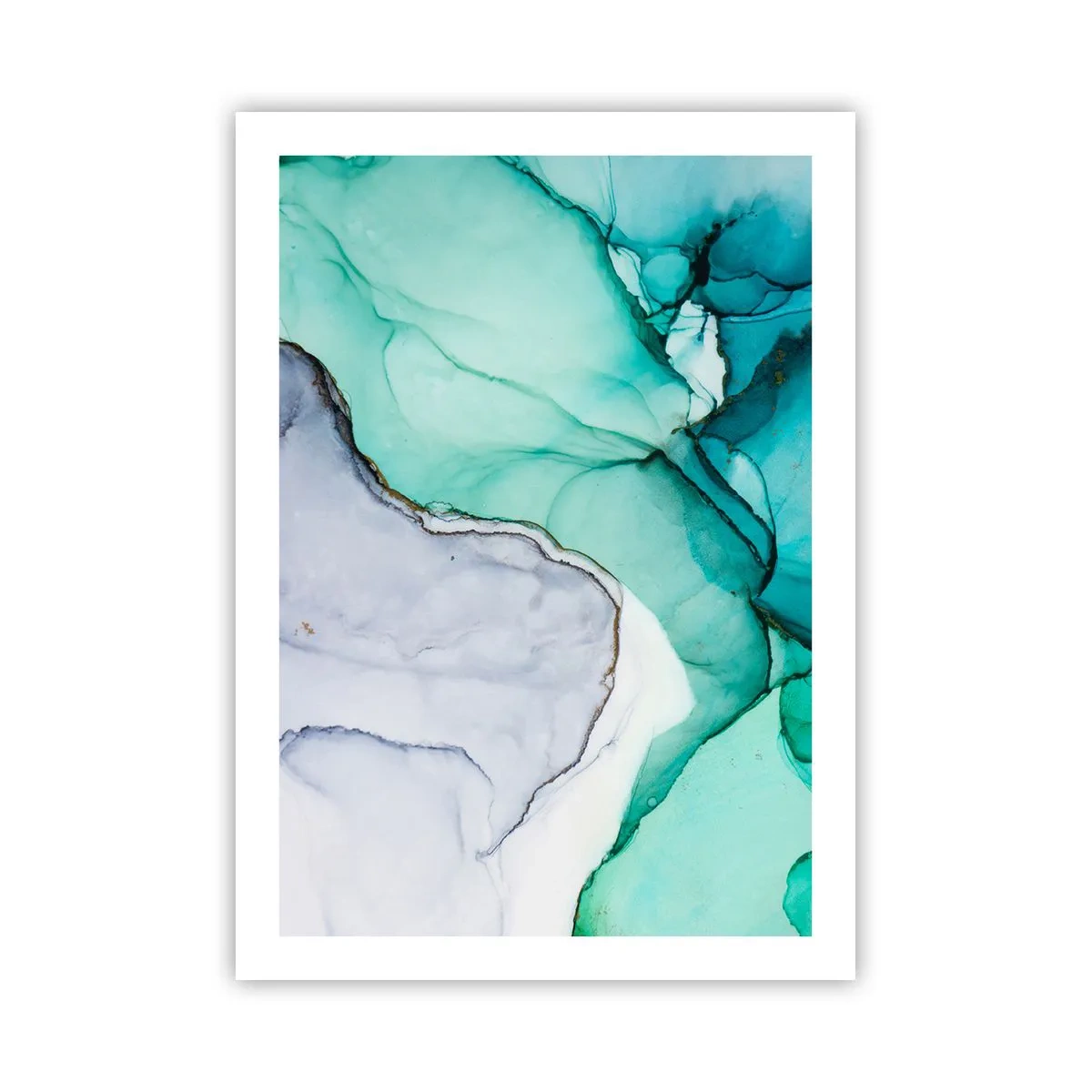 Poszter - Tanulmány türkizben - 50x70 cm