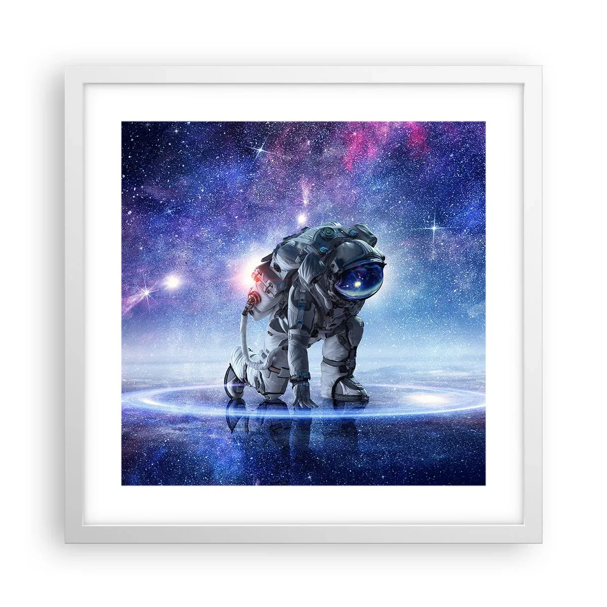 Poszter fekete keretben - A csillagos ég felettem - 40x40 cm