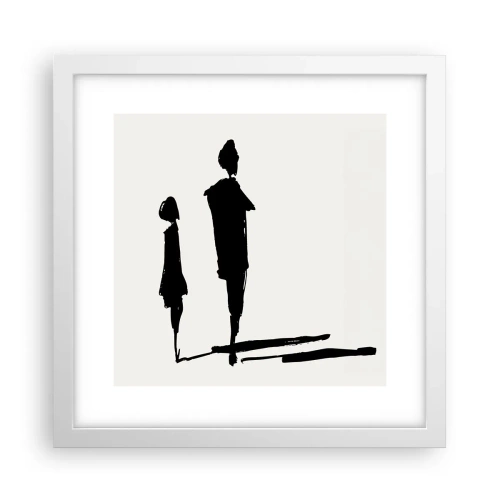 Poszter fekete keretben - Biztosan együtt? - 30x30 cm