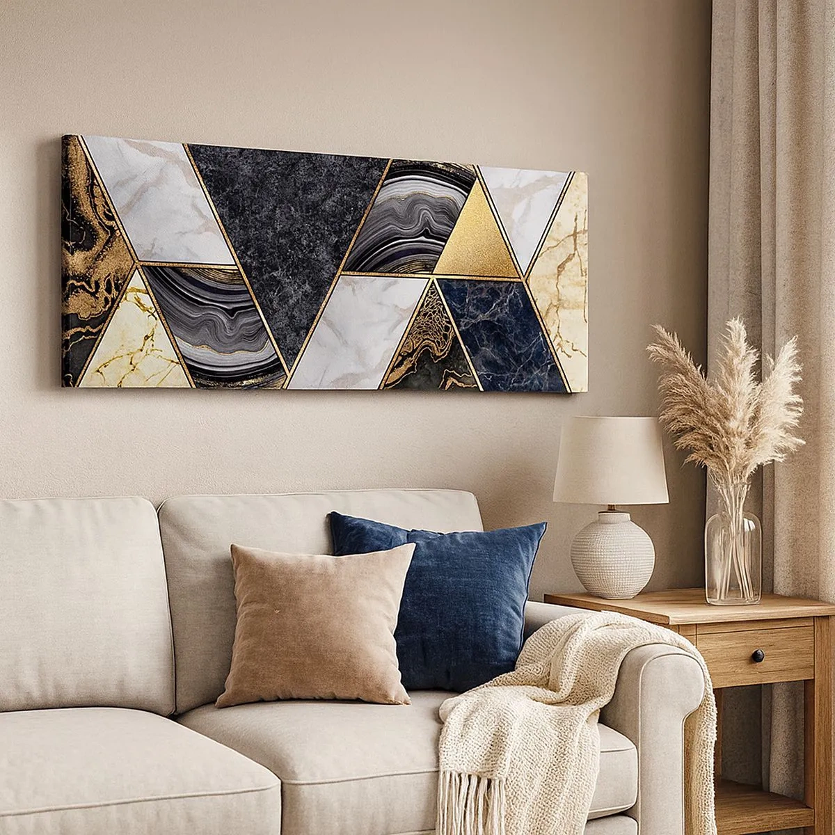 Vászonkép - Kőről kőre - 100x40 cm