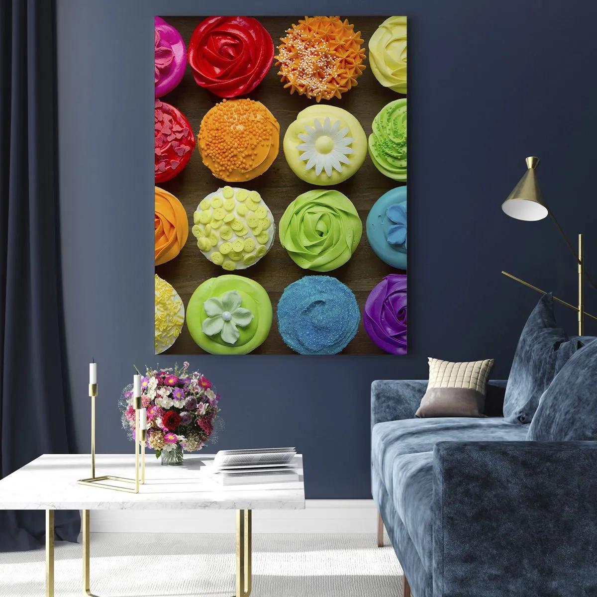 Üveg kép - Mindegyik más - mindegyik finom - 50x70 cm