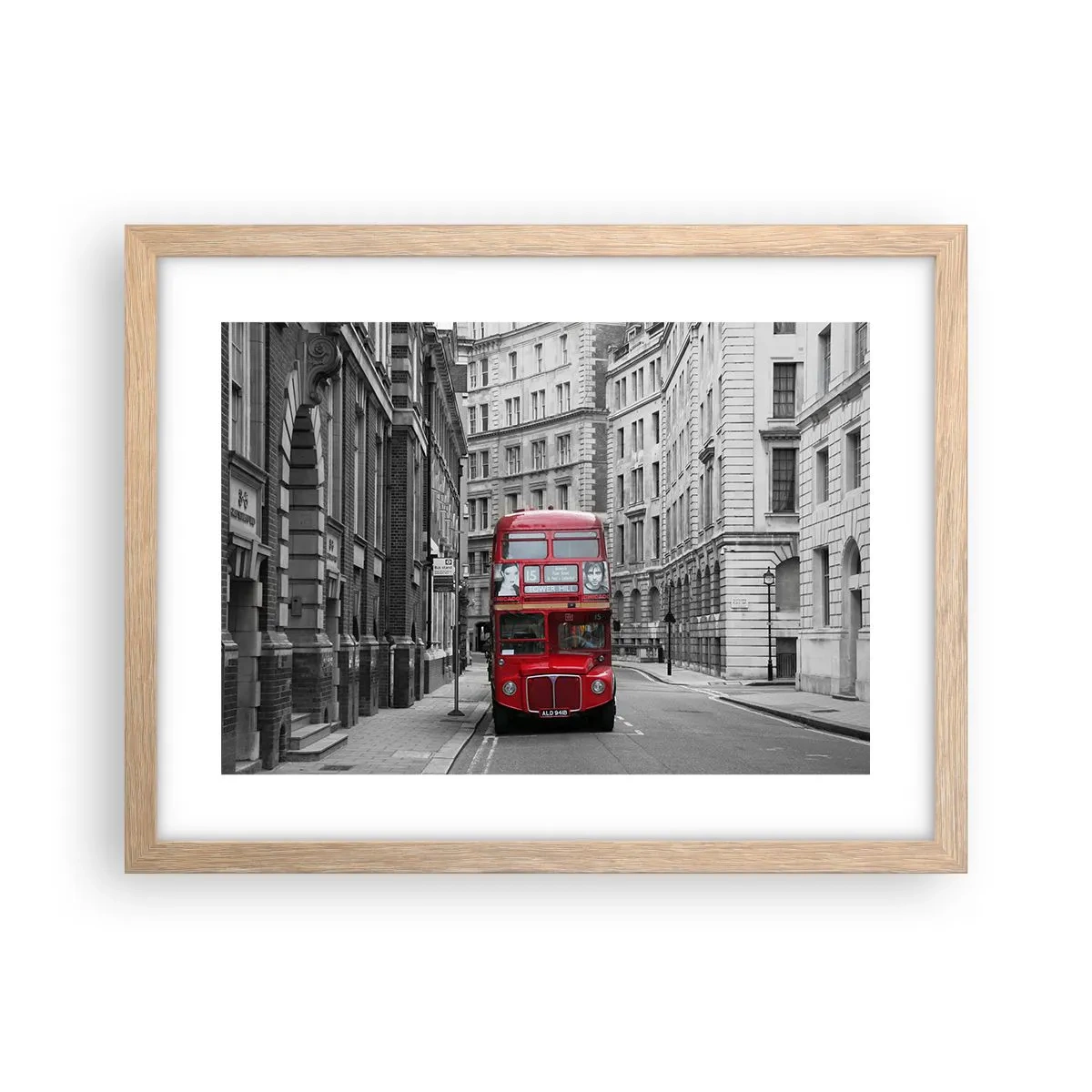 Poszter világos tölgy keretben - A mindennapi életnek nem kell szürkének lennie - 40x30 cm