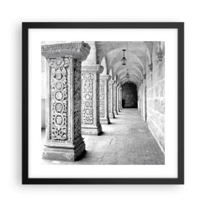 Poszter fehér keretben - És hová megy...? - 40x40 cm