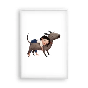 Poszter fekete keretben - Legjobb barátok - 61x91 cm