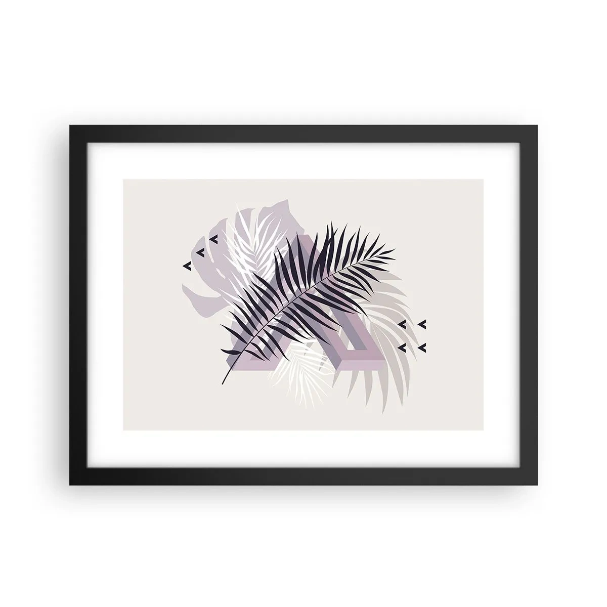 Poszter fehér keretben - Az árnyék árnyéka - 40x30 cm