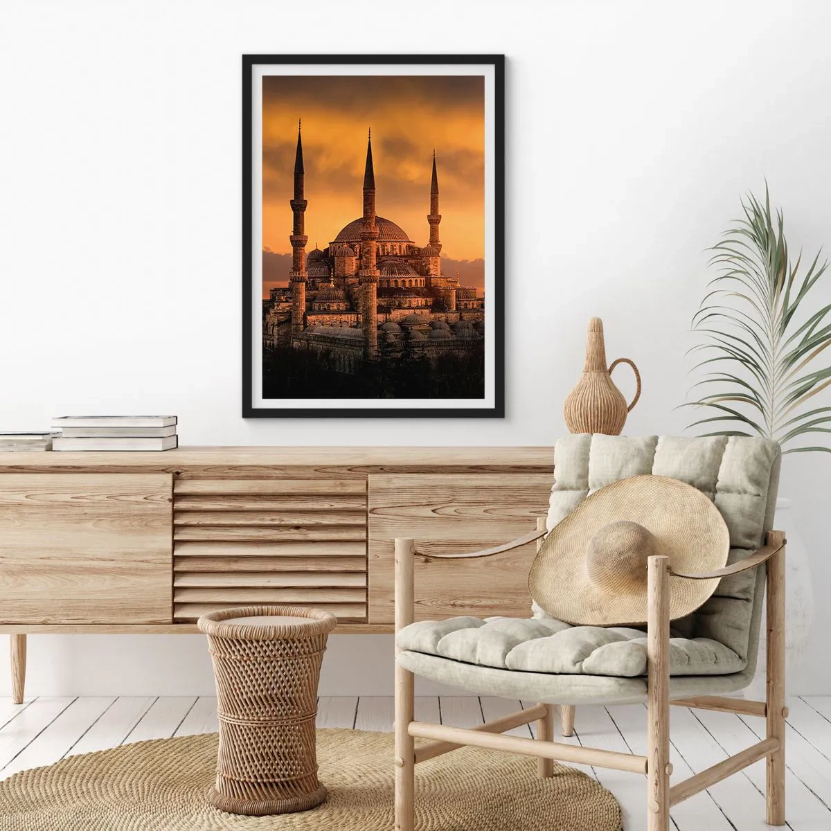 Poszter fehér keretben - Isten hatalmas - 40x50 cm